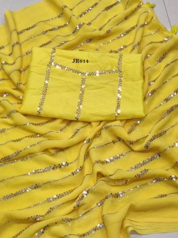 D.NO. JR614 BY JR EMBROIDERY SAREE MANUFACTURER IN INDIA